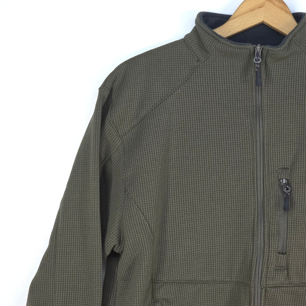 10,000 Ft Above Sea Level Fleece Jacket Mens Large Gorp Checked Full Zip Outdoor - Picture 8 of 15